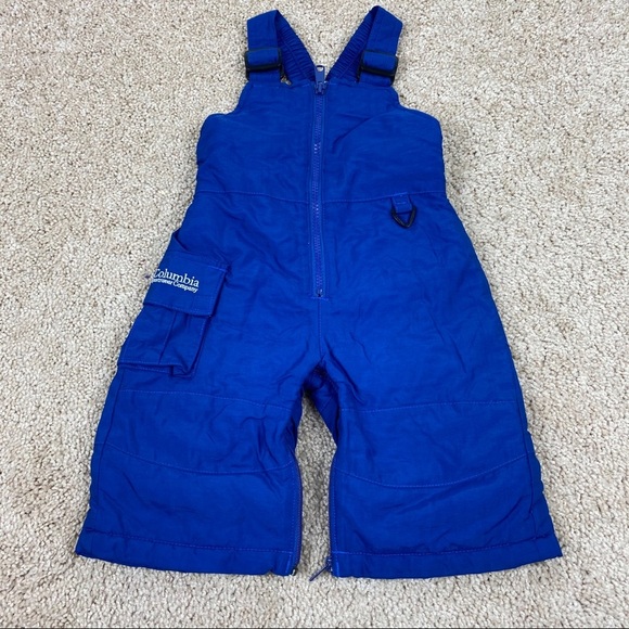 Columbia Navy Blue Bib Ski Snow Overalls 12 Months - Picture 1 of 6